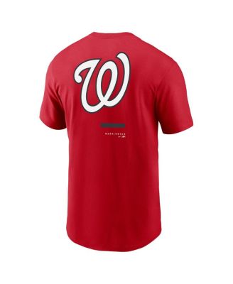 Men's Red Washington Nationals Over the Shoulder T-shirt
