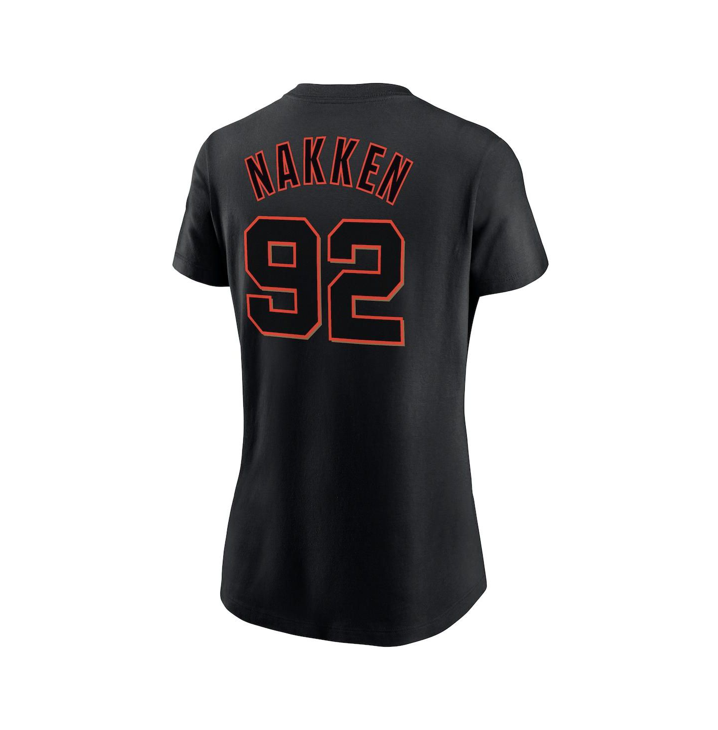 Женская футболка Nike Alyssa Nakken Black San Francisco Giants Name and Number — фото 2