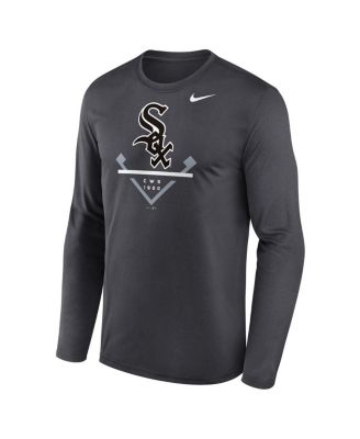 Men's Anthracite Chicago White Sox Icon Legend Performance Long Sleeve T-shirt