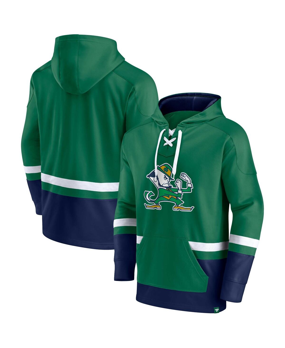 Men's FanaticsNotre Dame Fighting Irish First Battle Pullover Hoodie - Green