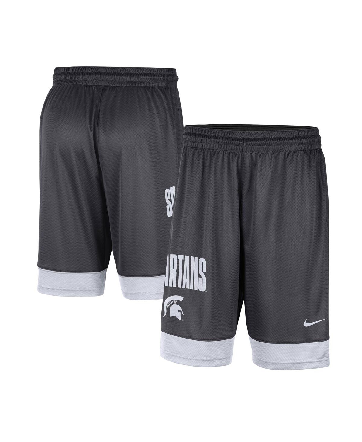 Men's Nike White Michigan State Spartans Fast Break Shorts - White