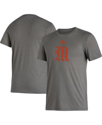 Detroit Tigers Nike Women's Authentic Collection Early Work Tri-Blend  T-Shirt - Heather Charcoal