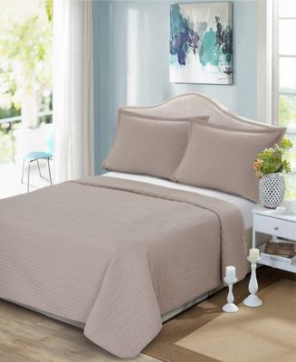 CLOSEOUT! Brick Quilted Coverlet, King