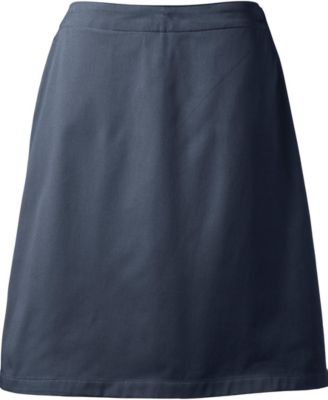 Plus Size Blend Chino Skort Top of Knee