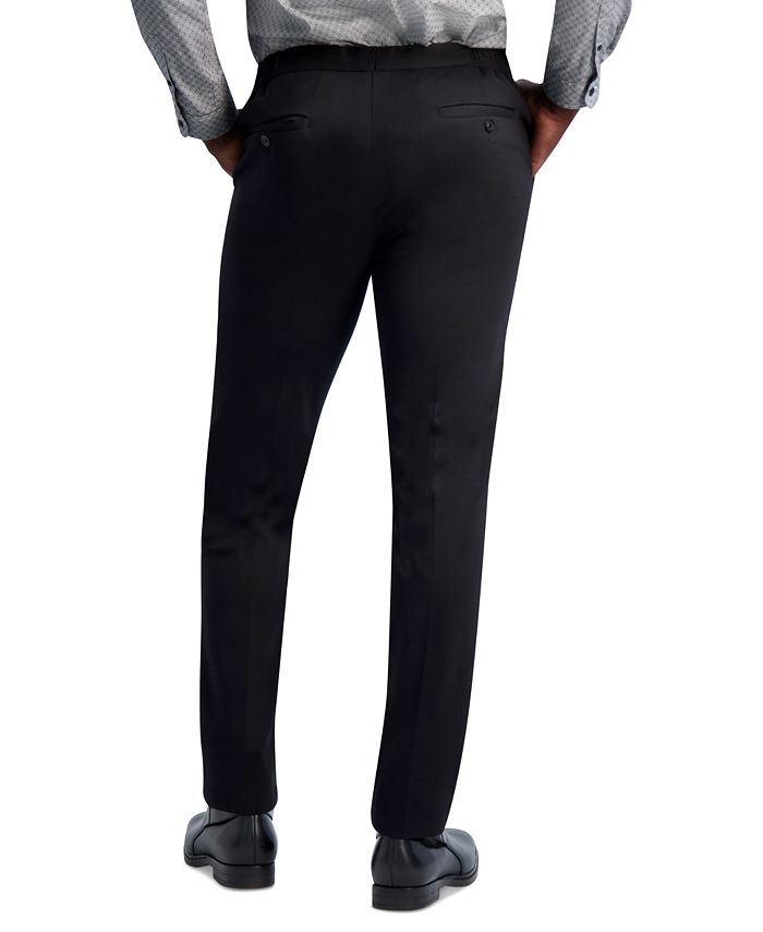 KARL LAGERFELD PARIS Men's SlimFit Solid PontéKnit Drawstring Suit