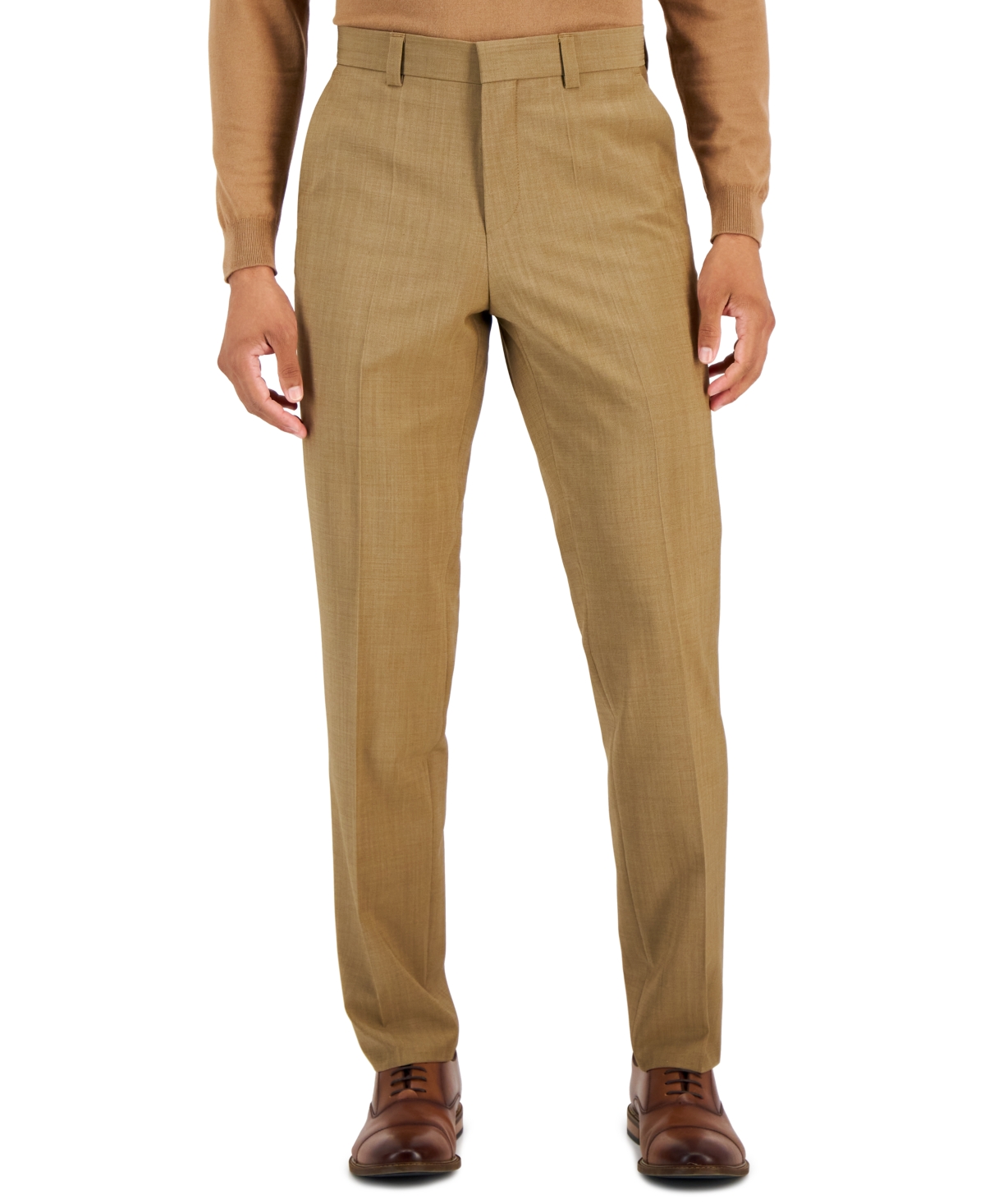 Hugo By  Boss Men's Modern-fit Tan Suit Trousers