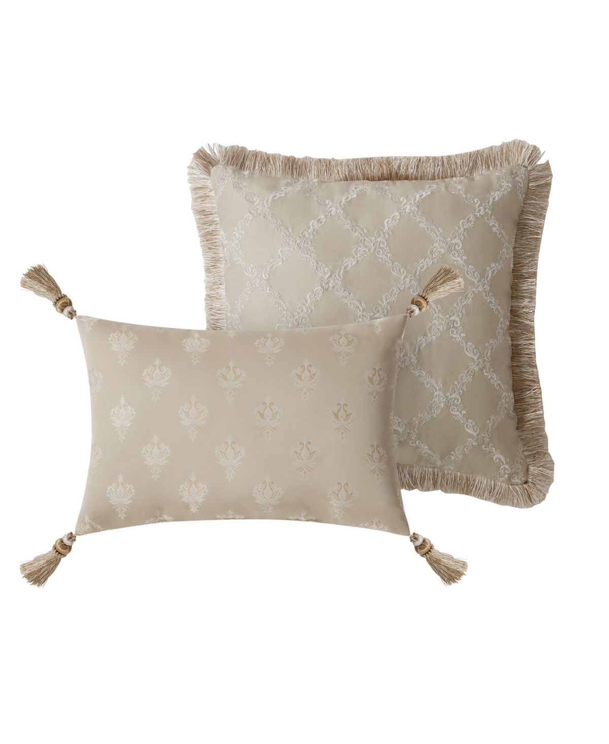 Shop Waterford Annalise Decorative Pillows Set Of 2 In Gold