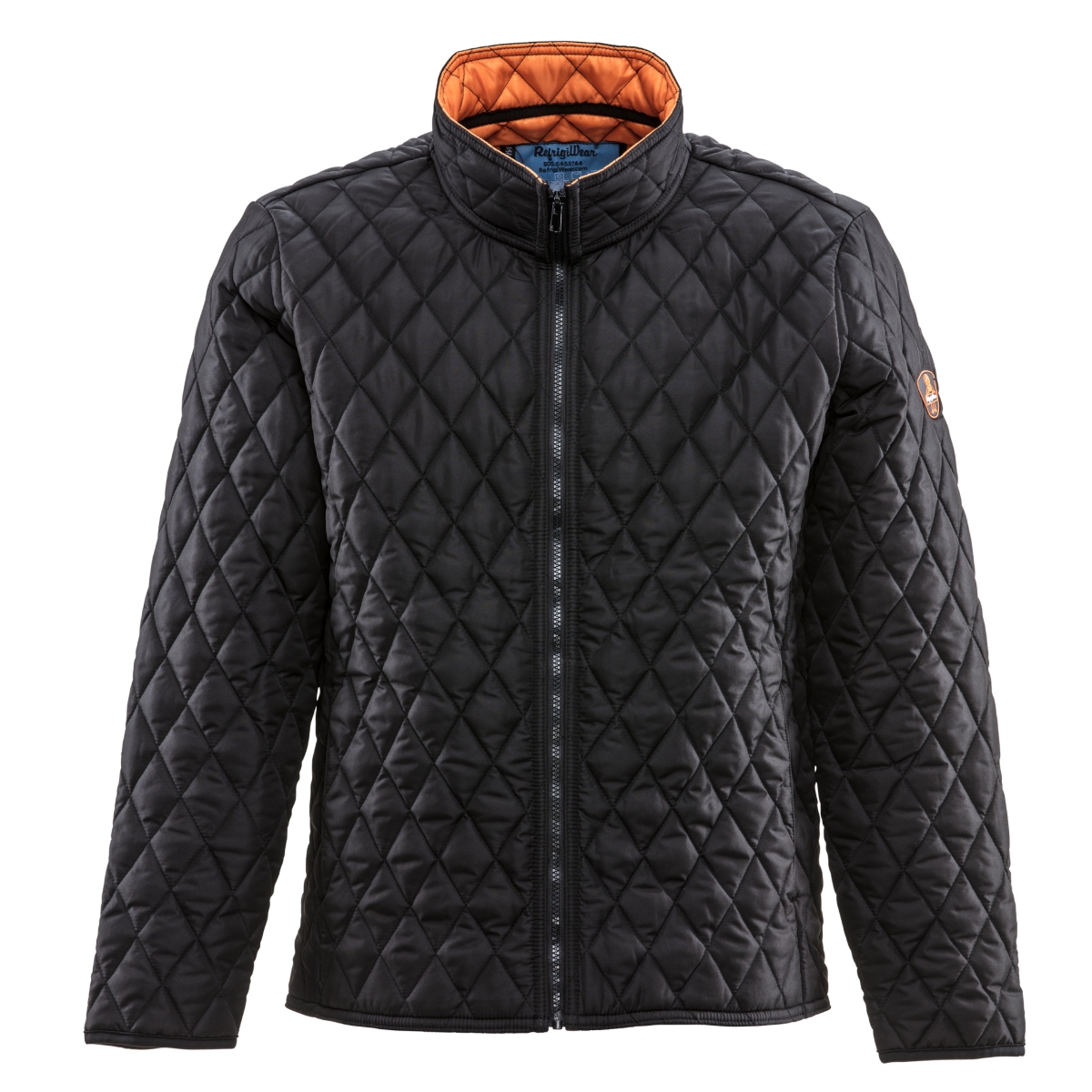 Men's Lightweight Warm Insulated Diamond Quilted Jacket - Black