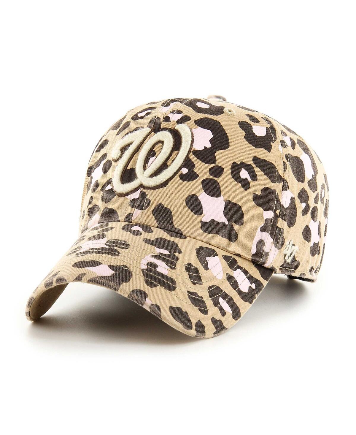 47 Brand Women's ' Khaki Washington Nationals Bagheera Clean Up Adjustable Hat