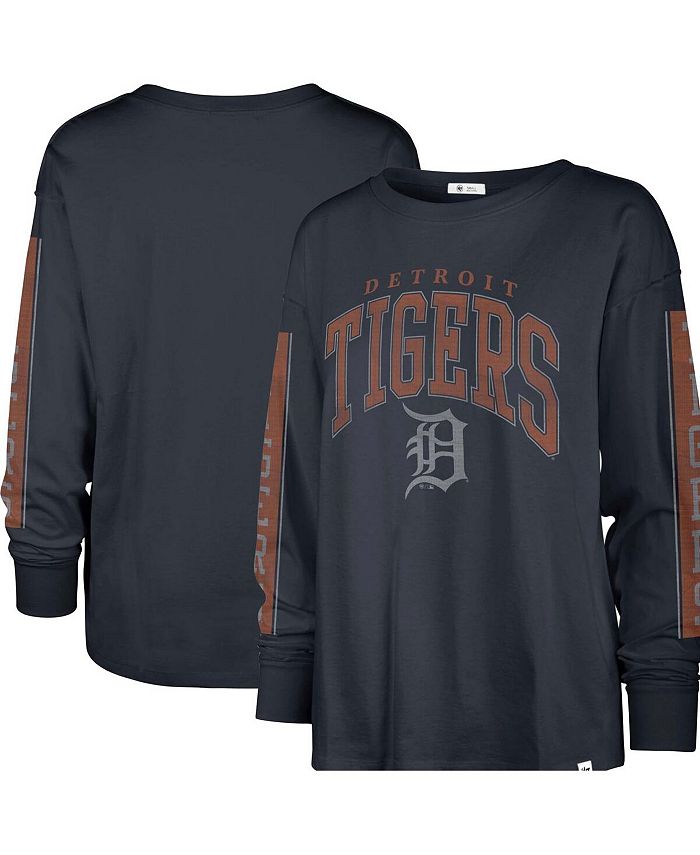 47 Brand Women's Navy Detroit Tigers Statement Long Sleeve T-shirt