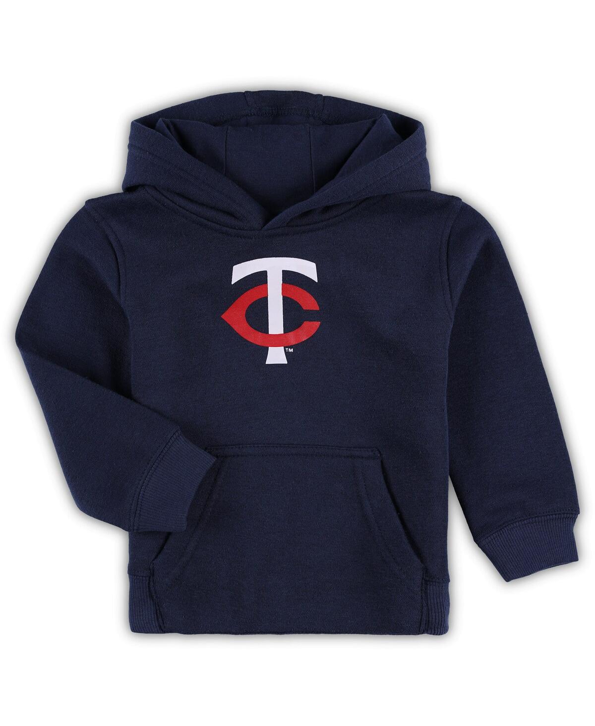 Shop Outerstuff Toddler Boys And Girls Navy Minnesota Twins Team Primary Logo Fleece Pullover Hoodie