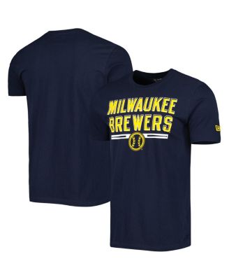 Men's Navy Milwaukee Brewers Batting Practice T-shirt