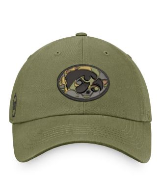 Men's Olive Iowa Hawkeyes OHT Military-Inspired Appreciation Unit Adjustable Hat