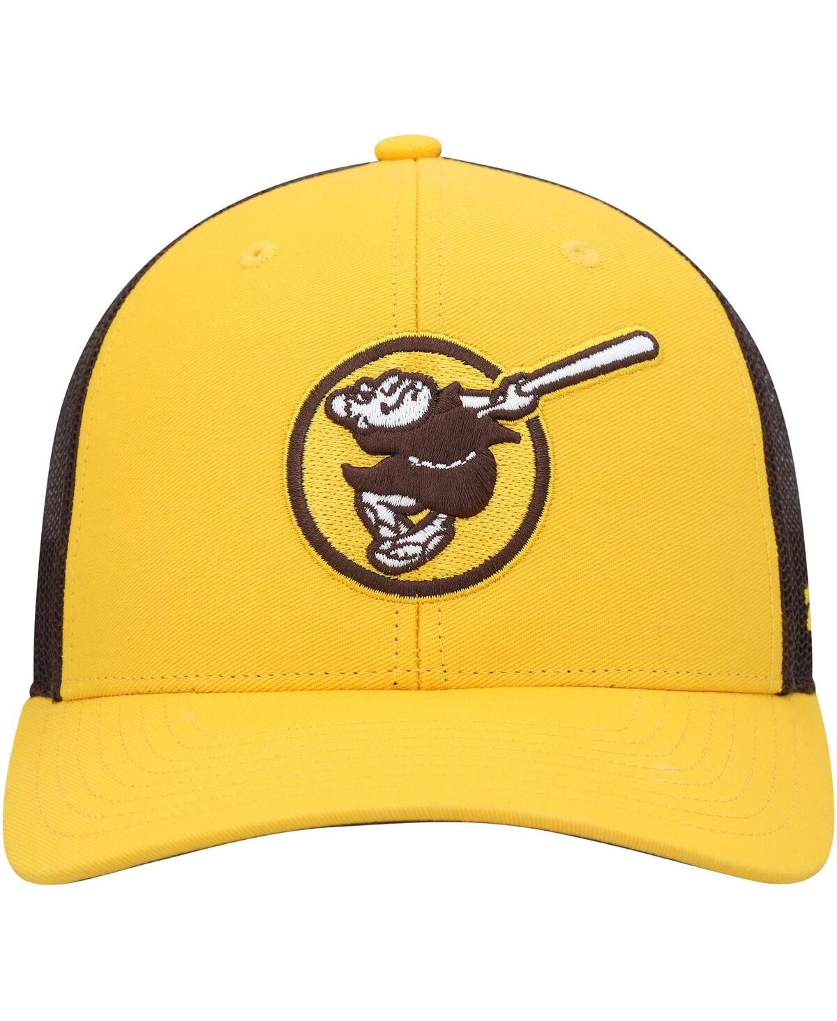 Men's '47 BrandSan Diego Padres Secondary Trucker Snapback Hat - Gold