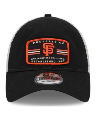 Men's Black San Francisco Giants Property Trucker 9TWENTY Snapback Hat