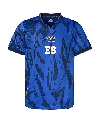 Umbro Men’s Blue White Athletic Performance El Salvador Soccer Jersey  Replica