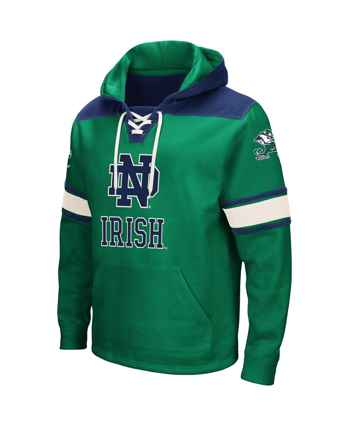 Colosseum Men's Notre Dame Fighting Irish 2.0 Lace-up Pullover Hoodie In Navy