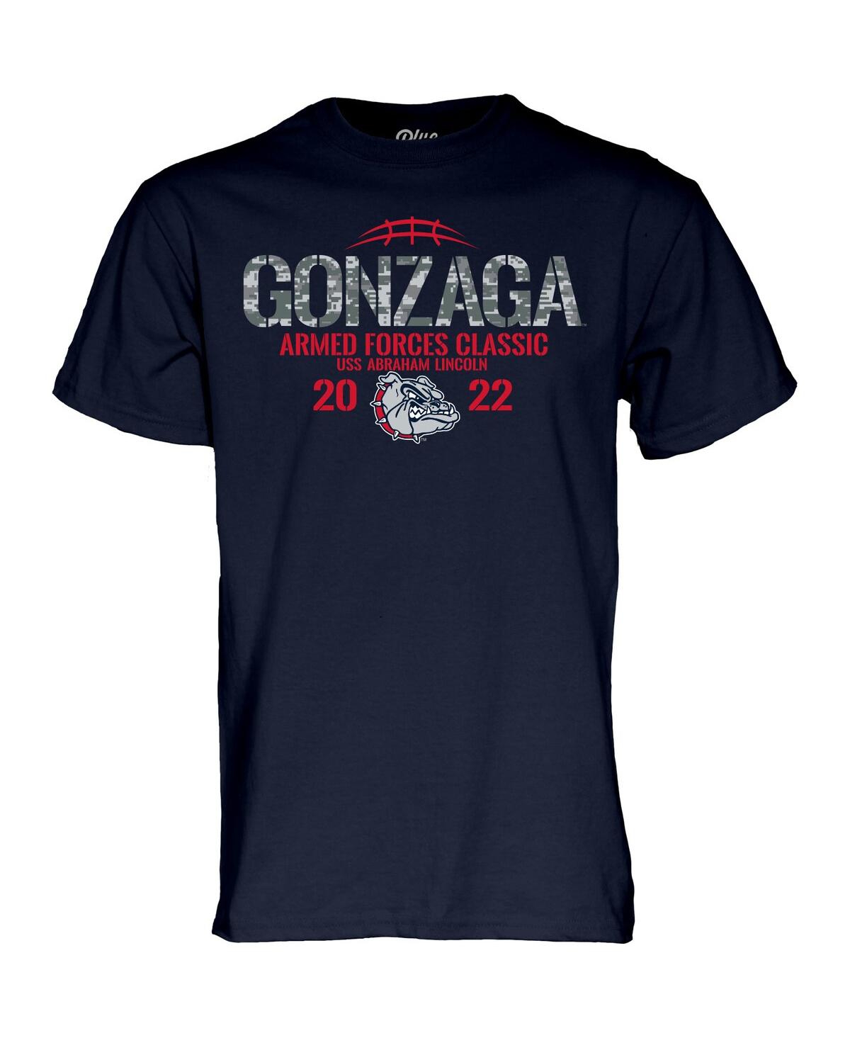 Shop Blue 84 Men's  Navy Gonzaga Bulldogs 2022 Armed Forces Classic T-shirt
