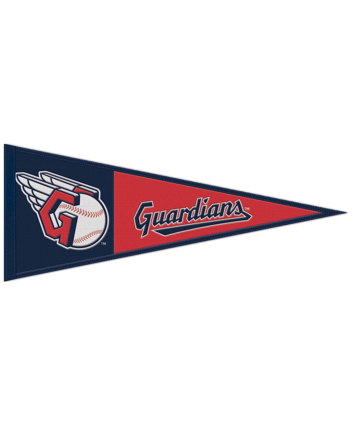Wincraft Cleveland Guardians 13" X 32" Wool Primary Logo Pennant In Black,red