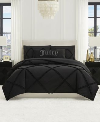 Diamond Ruffle 3 Piece Reversible Comforter Set, Full/Queen