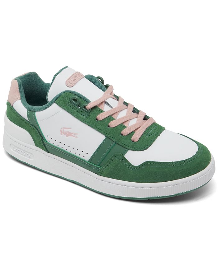 Women's T-Clip Leather and Suede Sneakers Finish Line - Macy's
