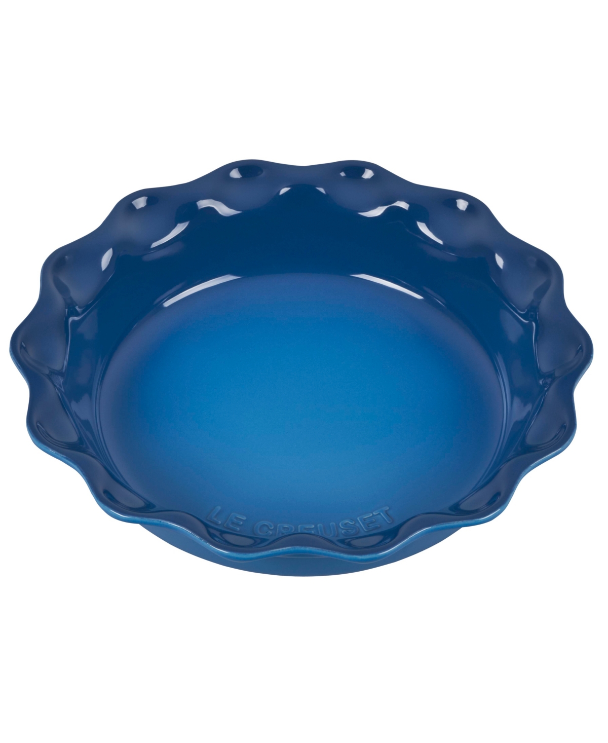 Le Creuset 9" Stoneware Pie Dish In Blue