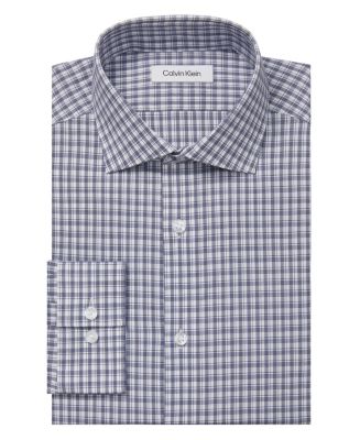 macy's calvin klein steel dress shirt Calvin Klein Men's Dress Shirt Slim Fit Non-Iron Herringbone