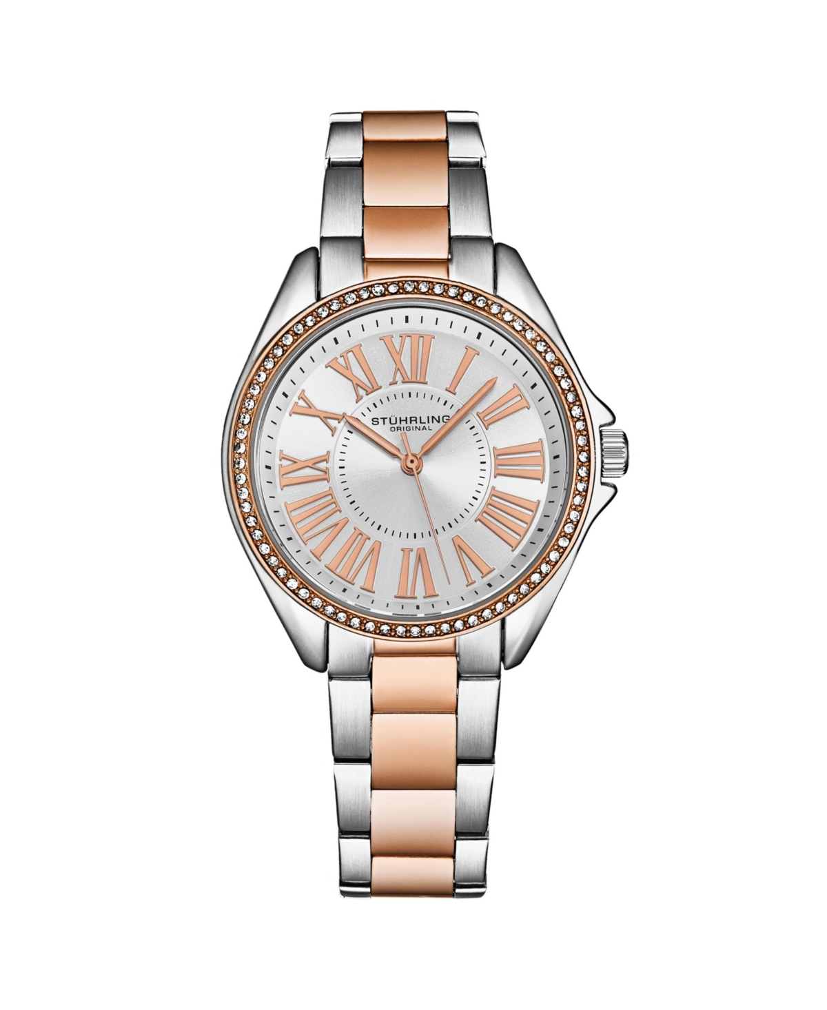 Women's Symphony Rose-Gold Stainless Steel , Silver-Tone Dial , 45mm Round Watch - Rose-Gold
