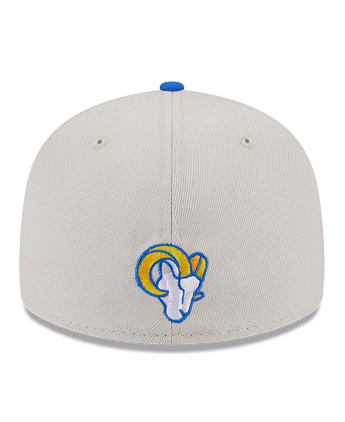 NEW ERA MEN'S NEW ERA STONE, ROYAL LOS ANGELES RAMS 2023 NFL DRAFT LOW PROFILE 59FIFTY FITTED HAT 