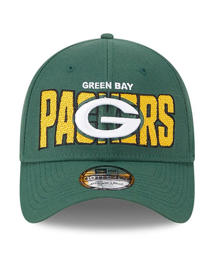 New Era Men's Green Green Bay Packers 2023 NFL Draft 39THIRTY Flex Hat ...