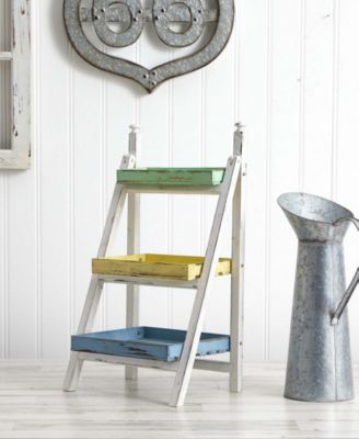 26.5" Farmhouse Decorative Plant Display Stand