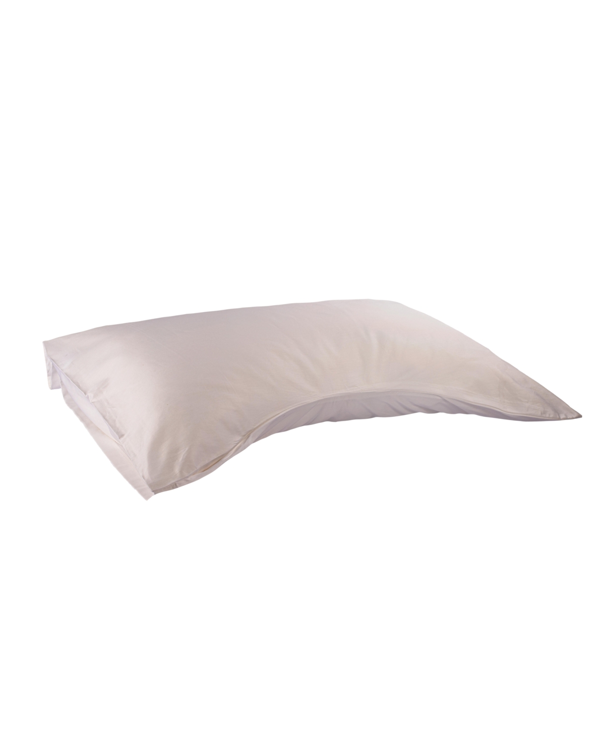 Sleep & Beyond Natural Latex And Wool Pillow, Side Sleeper, Standard In Off-white