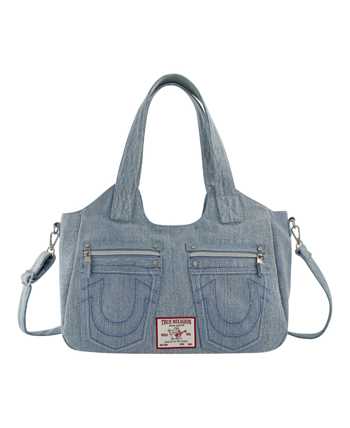 Женская сумка True Religion Horseshoe Stitch Denim Satchel — фото 2