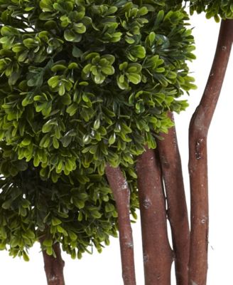 4' Boxwood UV-Resistant Indoor/Outdoor Topiary Tree 