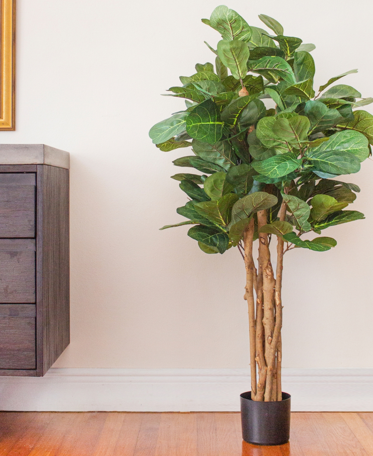 NEARLY NATURAL 4' FIDDLE LEAF FIG ARTIFICIAL TREE 