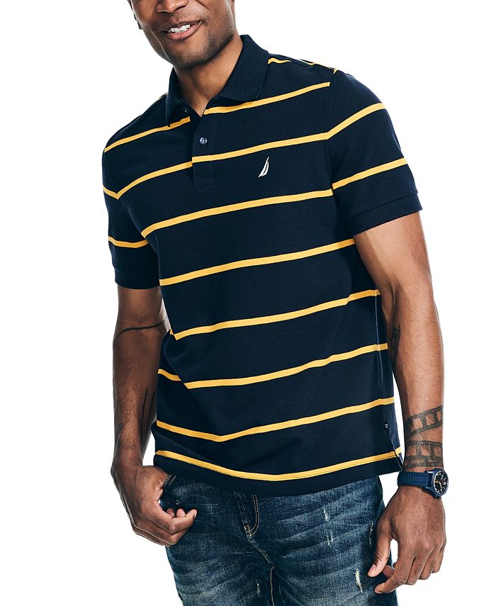 Nautica Men's Classic Fit Striped Cardigan Blue Size XXX-Large