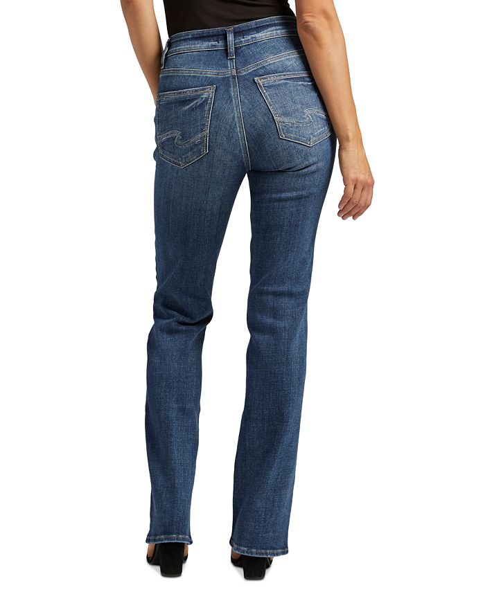 Silver Jeans Co. Women's Avery Curvy-Fit High Rise Slim Bootcut Jeans ...