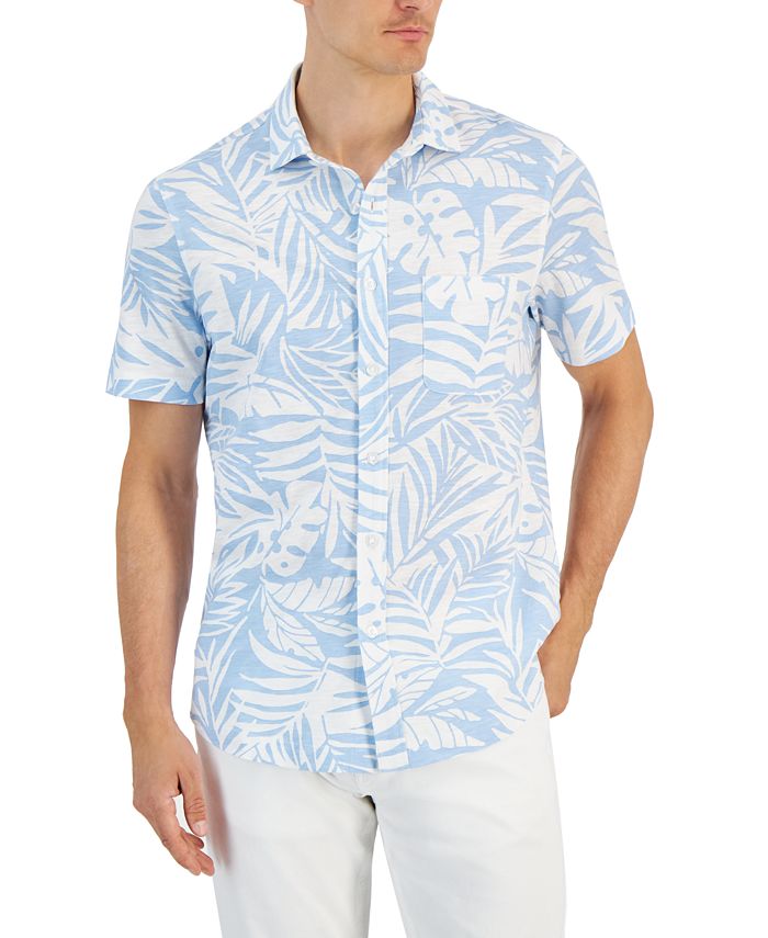 Club Room Men's Atlantic Floral Button-Down Shirt, Created for Macy's ...