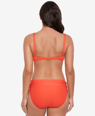 Women's Beach Club Solid Ruffle Bikini Top & Ruched Bikini Bottoms