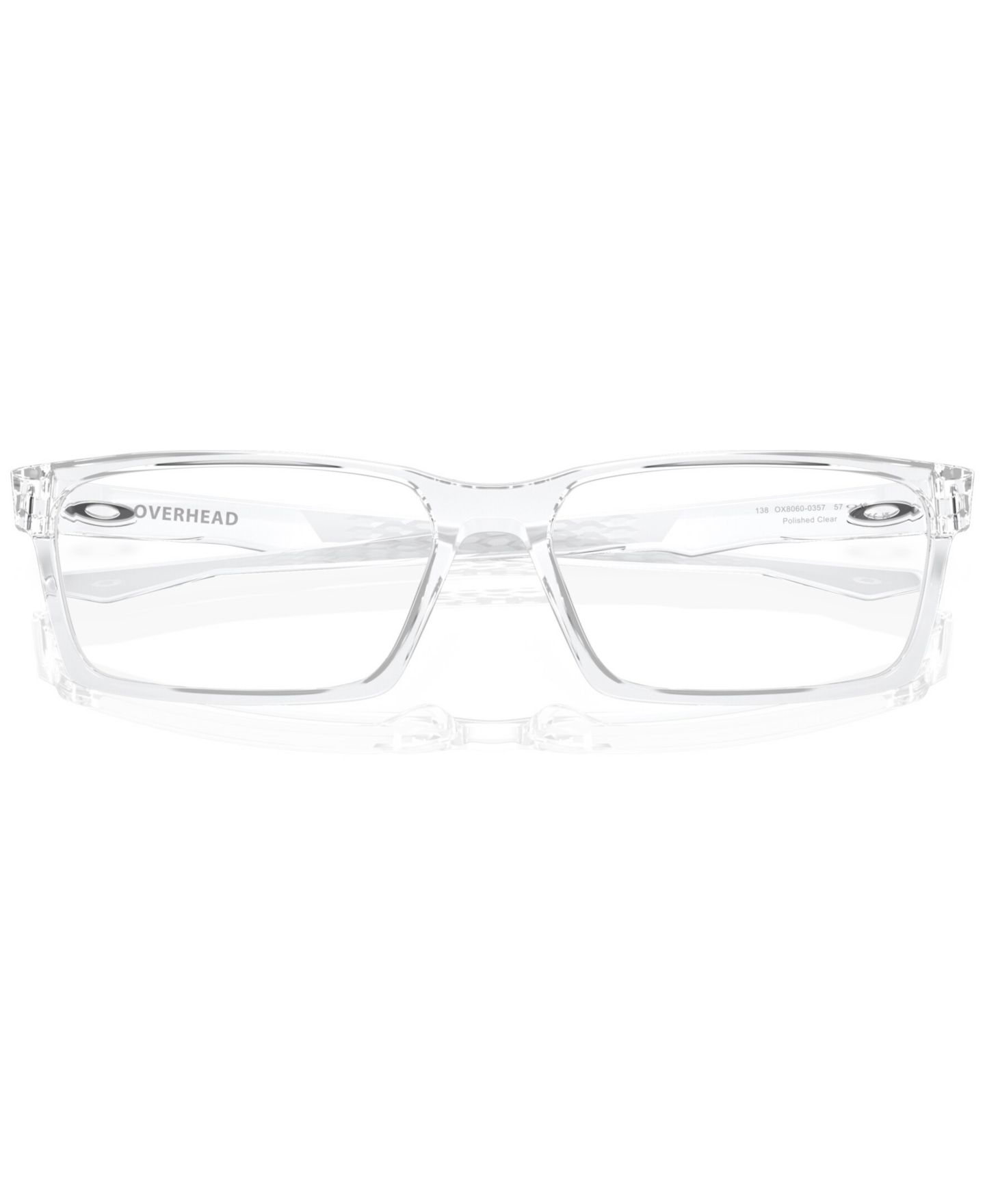 Мужские очки Celine Oakley Man Rectangle Plastic OX8060 Overhead Eyeglasses, цвет: Полированный прозрачный — фото 5