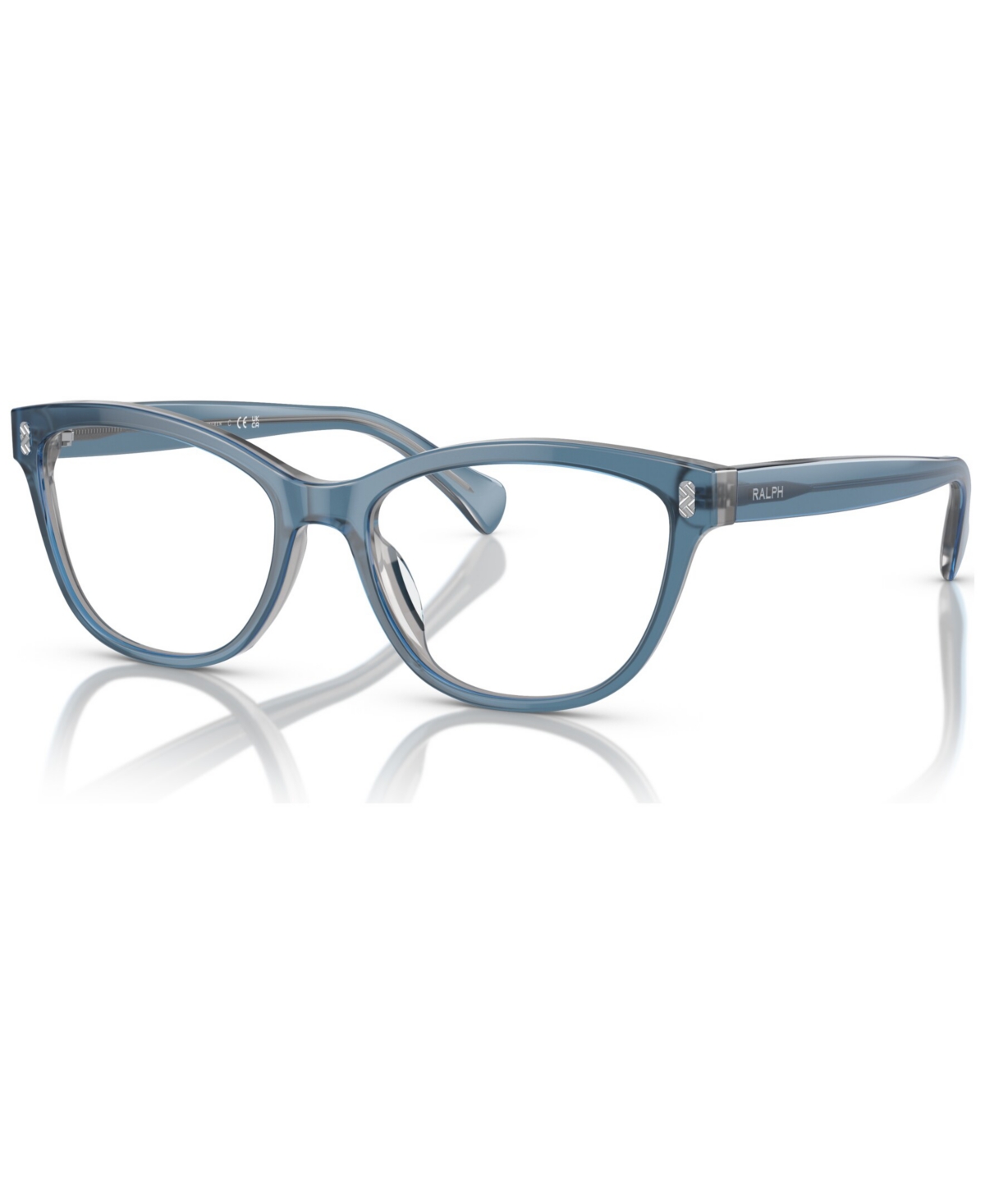 Women's Oval Eyeglasses, RA7152U 52 - Transparent Blue On Light Gray