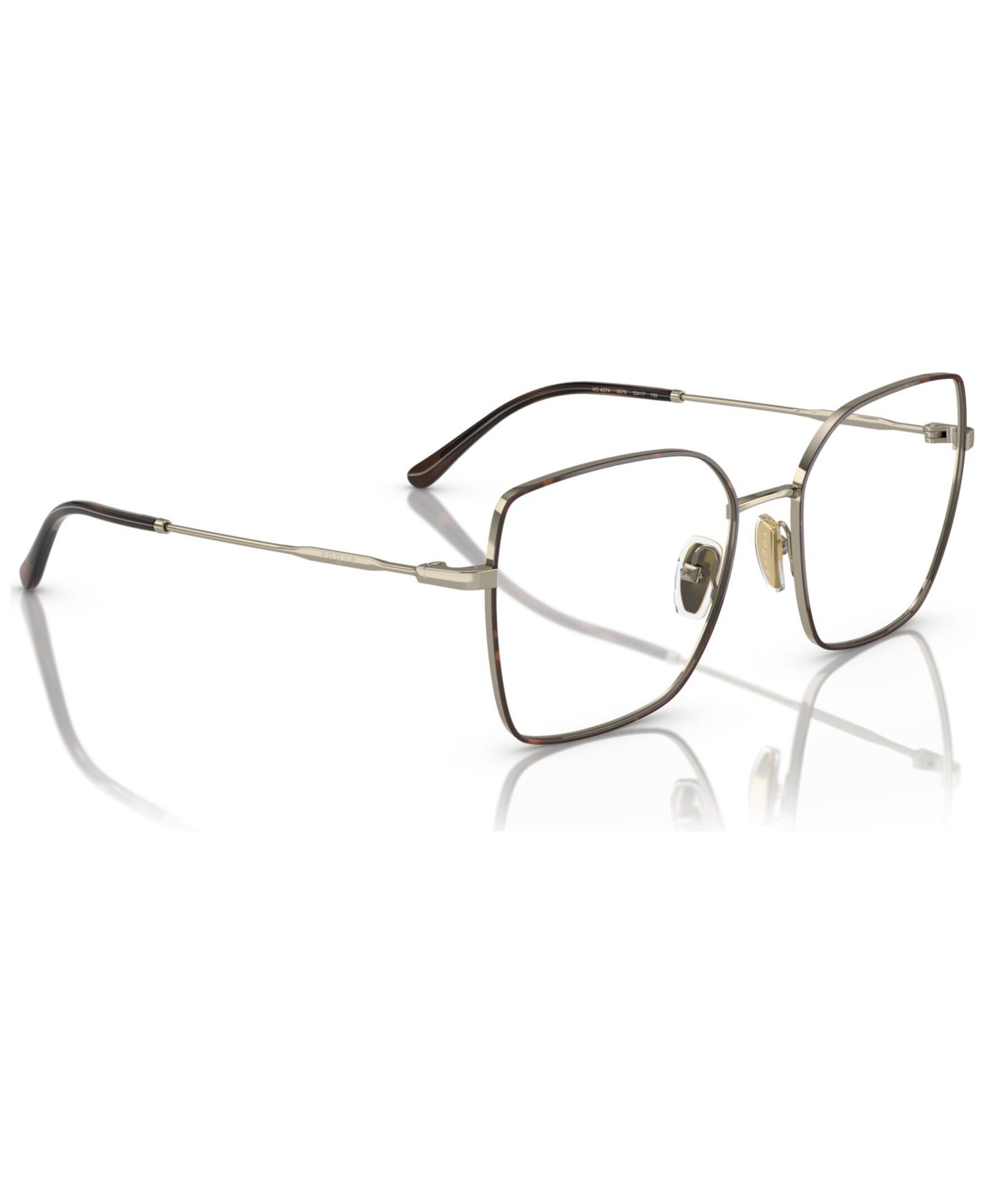 Женские очки Vogue Eyewear Woman Irregular Metal VO4274 Eyeglasses, цвет: Золотой — фото 4