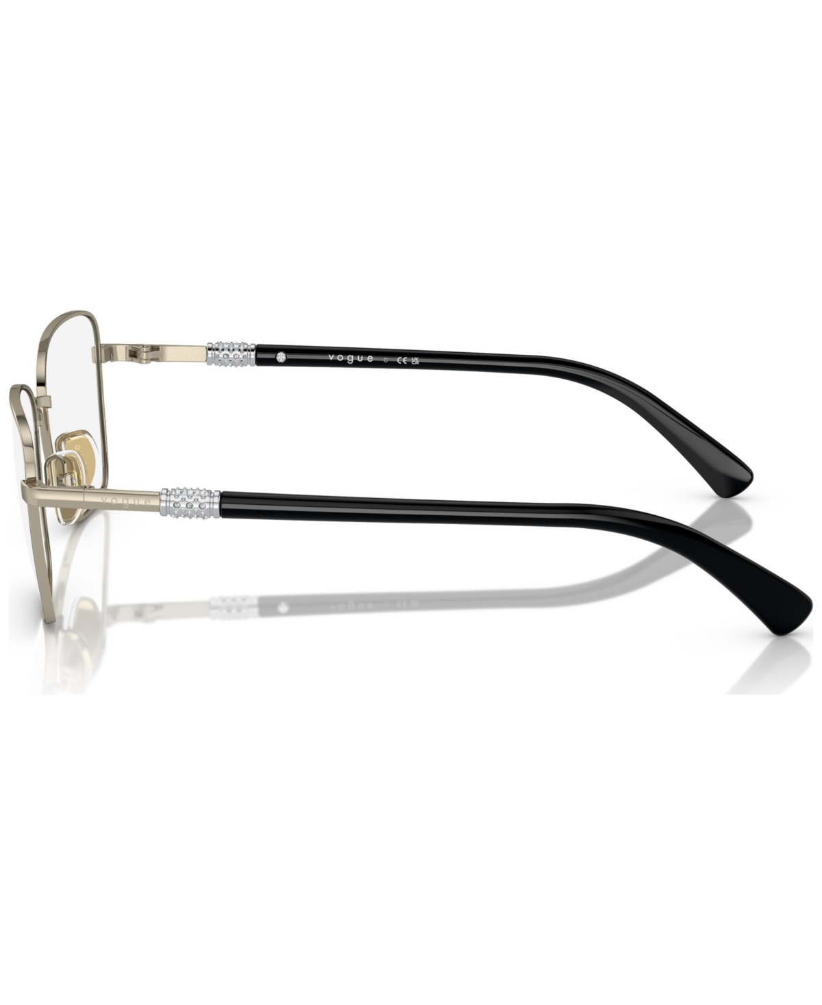 Vogue Eyewear Women's Butterfly Eyeglasses, Vo4271b 52 In Pale Gold-tone