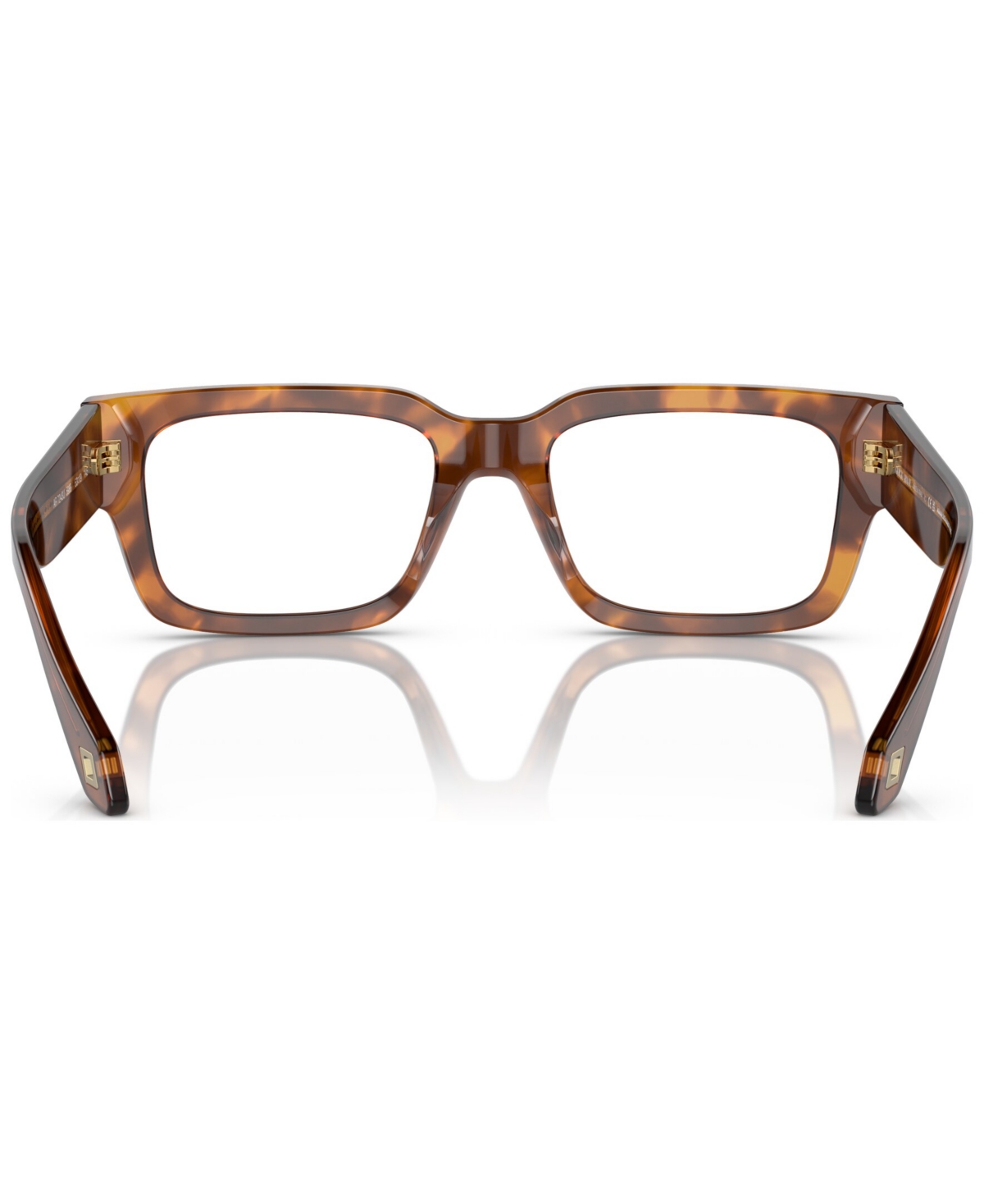 Giorgio Armani Men's Rectangle Eyeglasses, Ar7243u 51 In Red Havana