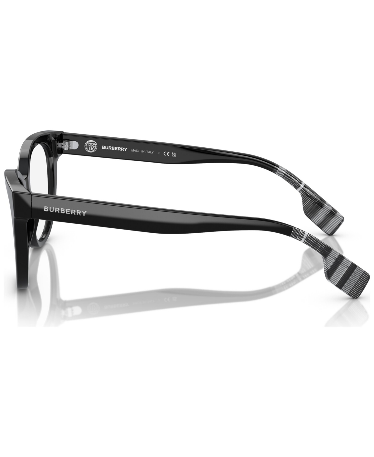 Shop Burberry Women's Cat Eye Low Bridge Fit Eyeglasses, Be2375f 53 In Black