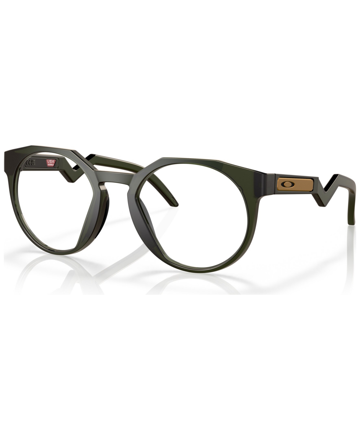 Oakley Men's Round Eyeglasses, Ox8139 50 In Olive Ink