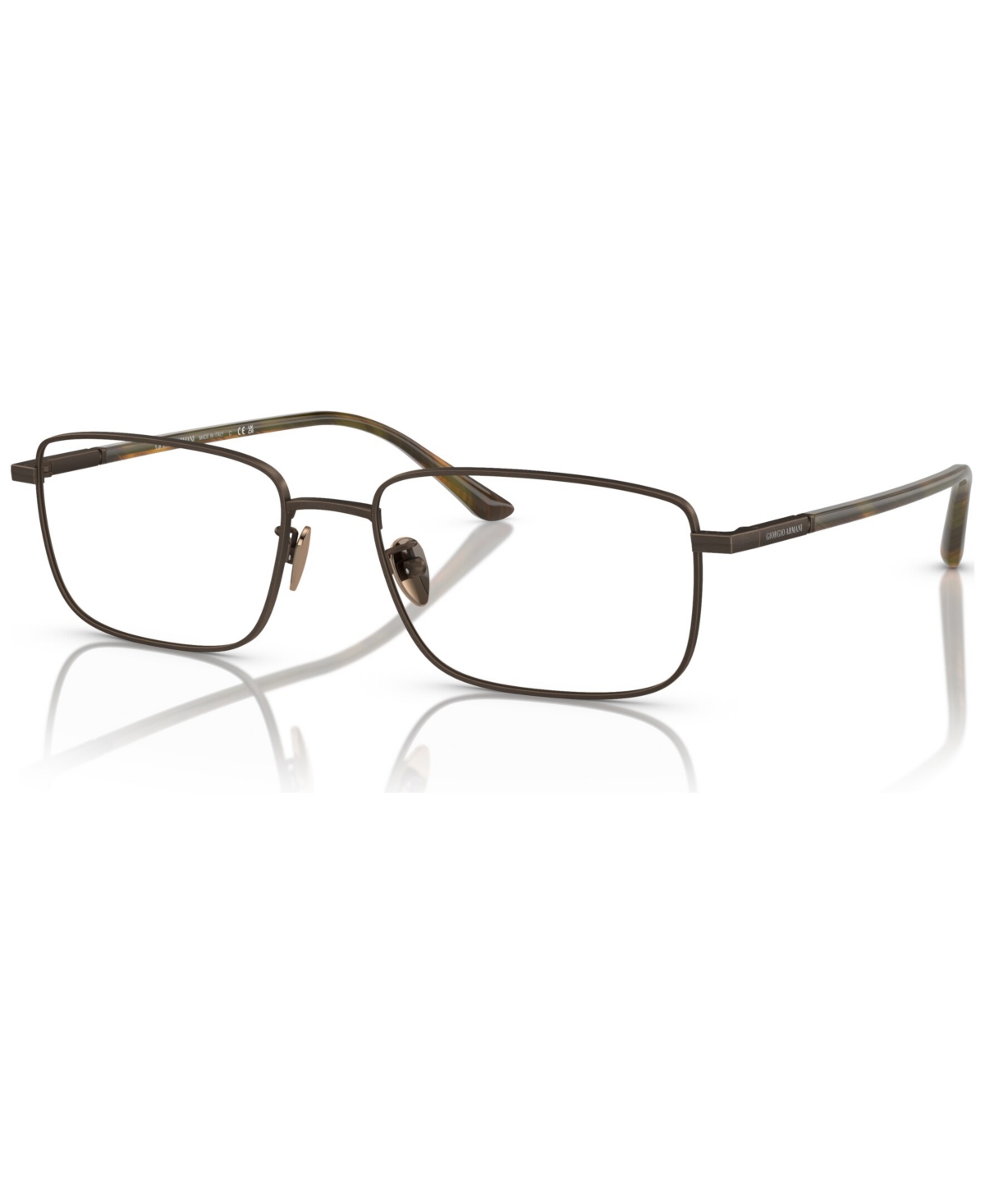 Giorgio Armani Men's Rectangle Eyeglasses, Ar5133 55 In Brushed Bronze
