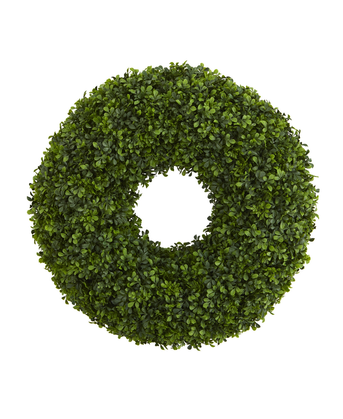 NEARLY NATURAL 28IN. BOXWOOD ARTIFICIAL WREATH 