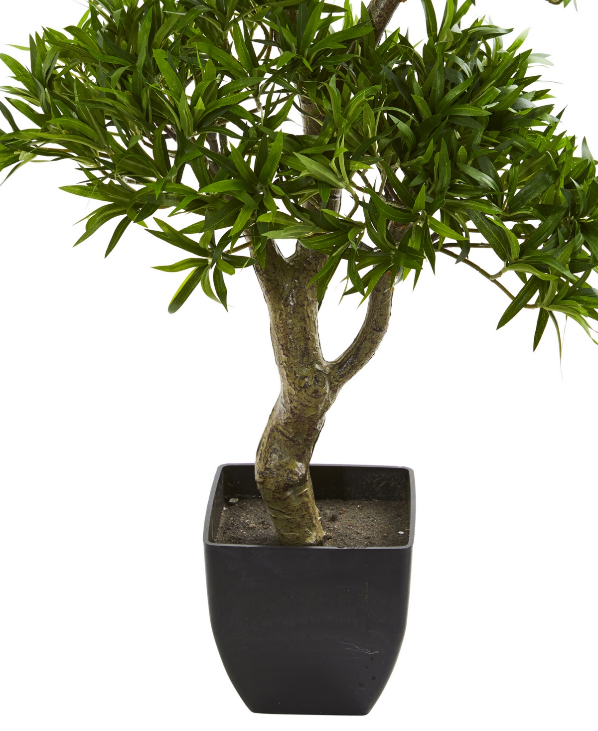 Nearly Natural 37" Bonsai Styled Podocarpus Artificial Tree In Green