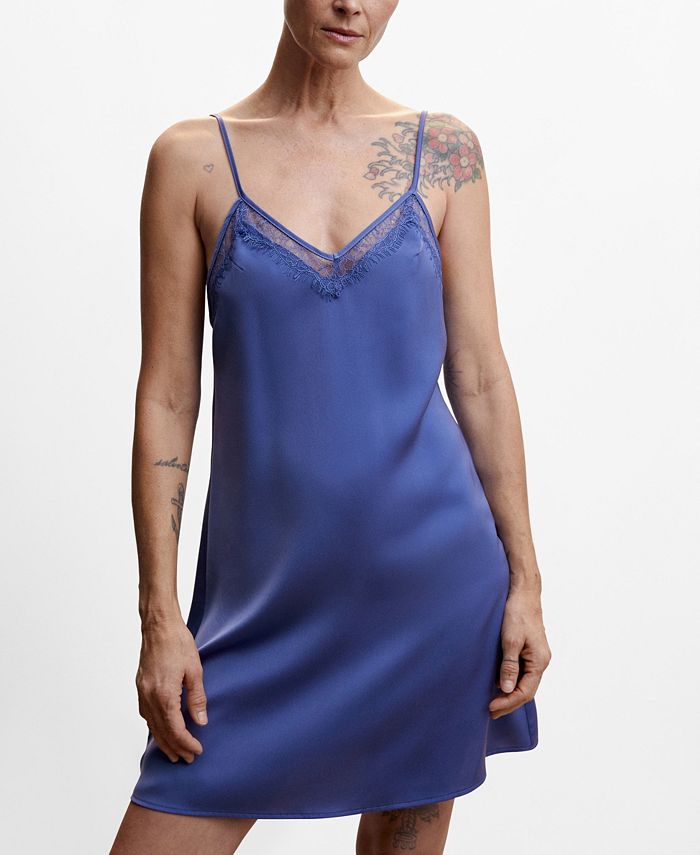 MANGO Women's Lace Camisole Dress - Macy's